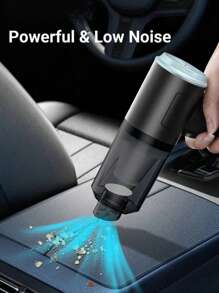 Aspirateur puissant à super aspiration, aspirateur portable rechargeable à batterie lithium avec une durée de vie ultra-longue de la batterie. Un incontournable pour les vacances, les vacances d'été et les voyages, accessoires pour voitures