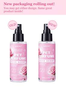 GJYC PET Salon Scents 古龙水 - 持久天然玫瑰香味狗猫除臭剂（1 包，3.38 液量盎司） - 专业级香水 - 粉色 - 查看 8