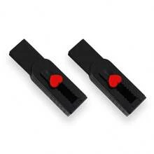 1 件心形推拉橡皮擦，纯黑白色，带有红色心形设计，适用于办公室、学校、考试、绘画、书写、铅笔清洁，适合作为家庭、伴侣、朋友的生日或节日礼物学校用品，返校