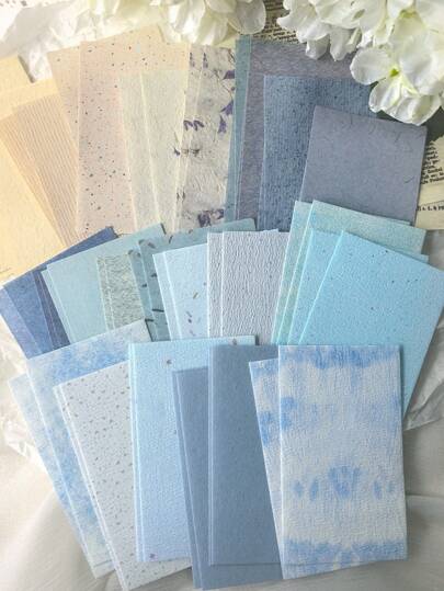50pcs/Pack Minimalist Retro Scrapbooking Paper, DIY Decoration Craft Paper, Holiday Gift, Handmade Collage Material, Personalized Scrapbook Planning Creative School Stationery Supplies,For School Supplies,Back To School