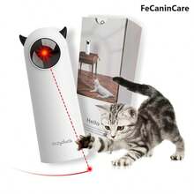 FeCaninCare Rechargeable Automatic Cat Laser Toy, Adjustable Range & Speed Mode Pet Teaser Toy, Cat Interactive Toys For Indoor Cats, Cat Toys - trắng - Xem 1