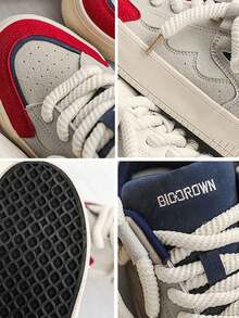 Zapatillas de skateboard de moda para mujer, zapatillas de lona de caña baja, zapatillas de tenis para mujer, zapatillas planas para actividades al aire libre, zapatillas deportivas transpirables para verano, con diseño de fácil calzado, modernas y cómodas. - Blanco - Ver 6