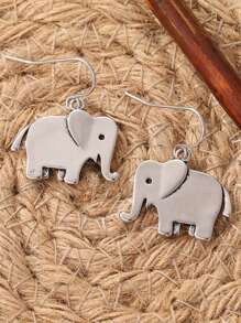 1 Pair Retro Bohemian Style Labrador Dog Shaped Earrings, Gift Jewelry Suitable For Women/Dog Lovers Daily Wear