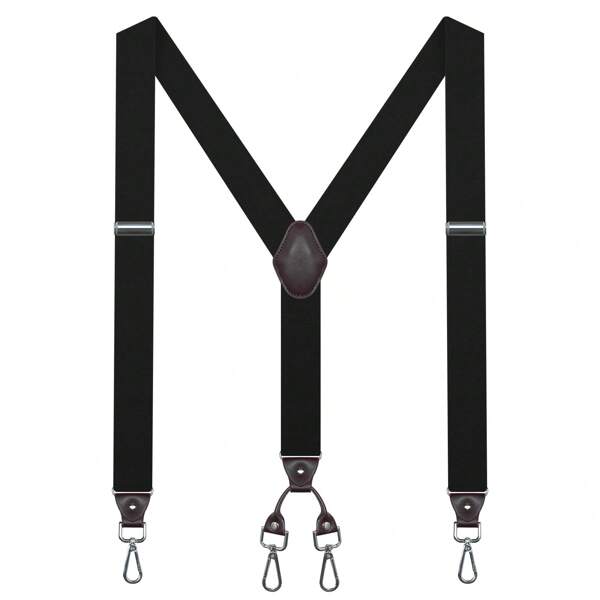 Suspensórios para Homens 3,5 cm de Largura Suspensórios para Homens para Calças Denim com 4 Ganchos Giratórios Resistentes, Elásticos Ajustáveis em Formato Y para Trabalho, Casamento, Uso Diário, Acessórios de Outono-Inverno, Fantasia de Halloween, Adequado para Adolescentes, Jovens, Homens, Casual, Outdoor, Atlético, Férias, Presentes de Formatura, Aniversário, Uso Diário