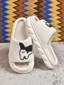 Men's Cartoon Cat Slippers, Fashion Casual Flat Sandals, Non-Slip Wear-Resistant Breathable Indoor Shoes, Spring/Summer