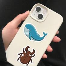 100Pcs Kawaii Stickers Cartoon Animal Stickers Cute Watercolor Animal Stickers Zoo Stickers Aesthetic Stickers Stationery Stickers Vinyl Waterproof Stickers For Water Bottle,Computer,Laptop,Phone,Luggage,Notebook,Fridge - J - View 6
