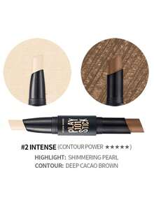 ETUDE Play 101 双色修容棒，03 自然色，4克/0.14盎司，01 经典色，02 浓郁色，03 自然色，易晕染的奶油质地修容高光棒，二合一面部塑形彩妆，打造自然阴影效果，韩式彩妆，5.8克/0.2盎司 - 03 Natural - 查看 9