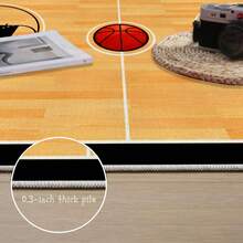 Basketball Court Rug, 3x5ft, Sports Area Rug For Kids' Bedroom, Home Decor Carpet Floor Mat, Basketball Game Decorative Rug Gift - 10 - 查看 5