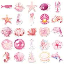 200张海洋主题贴纸，包含海岸风光、海洋动物、沙滩氛围、海洋生物等，既美观又实用，可用于剪贴簿、水瓶、笔记本电脑、手机、滑板、日记本等，是馈赠佳品。剪贴簿用品 趣味贴纸 笔记本电脑贴纸 Kindle手机贴纸 - 200個 - 查看 6