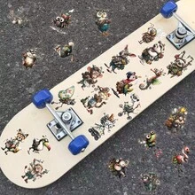 SCXXBSW 50pcs Punk Style Mechanical Animal Stickers DIY Decorative Luggage Guitar Notebook Creative Fun Cartoon Waterproof Stickers - Multicolor - View 5