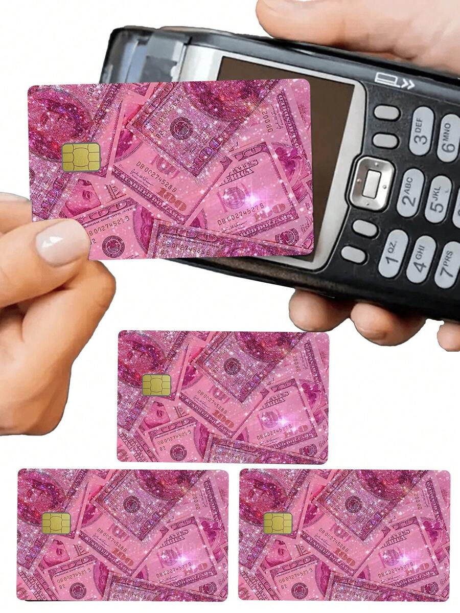 Pegatinas protectoras de tarjetas, pegatinas protectoras de tarjetas de débito, protege y personaliza tus tarjetas, de moda, pegatinas de PVC autoadhesivas y removibles, sin burbujas, resistentes al agua, ultra delgadas, antidesgarro, antiarrugas, adecuadas para tarjetas de débito, tarjetas de crédito, portátarjetas, billeteras, portanombres, unisex - Multicolor - Ver 1