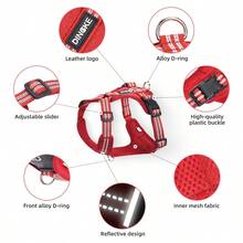 Adjustable No Pull Dog Vest For Training, Hiking, Easy Walk Harness For Small, Medium, Large Dogs - Multicolor - View 3