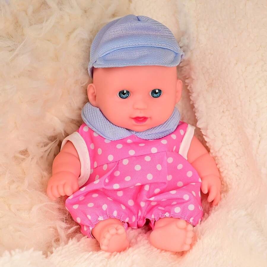 Mini Baby Dolls, 8 Inch Realistic Cute Soft Body Baby Doll, Rreborn Baby Toys With Accessories For 3+ Year Old Girls Gifts, Pretend Play, Collection - Multicolor - View 1