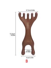 1pc Scalp Massager, Scraping Back Massager, Head Scraper, Portable Handheld SPA Head Massager, Compact And Easy To Carry, For Relaxing The Body, Deep Relaxation, Travel Supplies Essential, Back To School Supplies Essential!