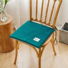 1pc Office Chair Cushion With Strap And Anti-Slip, Thickened Rebound High-Density Sponge Seat Pad For Long Sitting Without Sinking, Zipper For Easy Washing, Set Can Be Machine Washed, Nordic Simple Style, Patio Wicker Chair, Windsor Chair, Living Room Outdoor Yard Furniture Chair Mat Seat Cushion Chair Pillow Cushions Gaming Chair