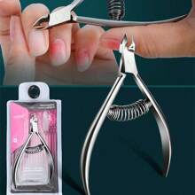 Cuticle Care Tools, Ukrainian Russian Stainless Steel Callus Remover Cuticle Nipper, Professional Hangnail Cutter, Nail Cuticle Trimmer, Nail Tool, Stainless Steel Cuticle Nipper With Sharp Blade, Manicure Tool, Double Spring, For Nail Care, Pedicure, Nail Tool (Silver)