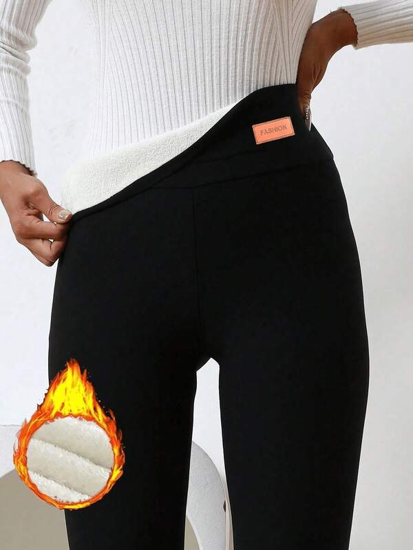 1Pc Women Thermal Thermal Lined High Waisted Workout Winter Warm Thick Leggings Soft Yoga Pants
