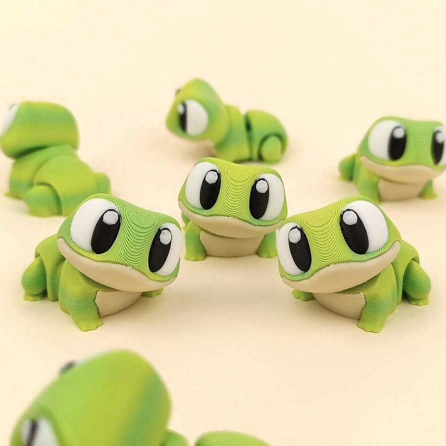 New Creative 3D Printed Colorful Animal Figurine Model Toy Cartoon Decorative Hanging Ornament - Multicolor - View 1