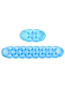 وسادة معصم للوحة المفاتيح الجيلاتينية، دعم المعصم والذراع الجميل، تستخدم لوحة المفاتيح والماوس للتطبيع وتخفيف الألم، مناسبة للمكتب/الكمبيوتر/كمبيوتر محمول/ألعاب (بدلة بيضاء شفافة)