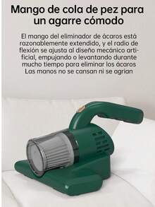 Aspirador de Mano para áCaros, Aspiradora de Cama Eliminador de ácaros, MáQuina de Limpieza InaláMbrica para Eliminar áCaros, Potente Eliminación Inalámbrica de ácaros Aspiradora
