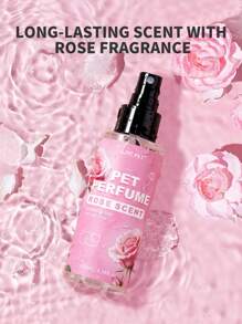 GJYC PET Salon Scents 古龙水 - 持久天然玫瑰香味狗猫除臭剂（1 包，3.38 液量盎司） - 专业级香水 - 粉色 - 查看 6