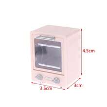 1PC 1:12 Dollhouse Mini Vertical Oven Microwave Kitchen Baking Dish Model Doll Decor Random Color - Multicolor - View 11