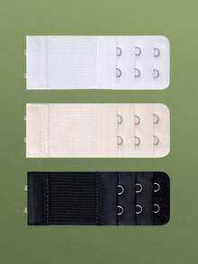 3件装双钩文胸肩带延长器，舒适可调节文胸肩带，隐形文胸外观，女士内衣配件，柔软可调节文胸延长器，白色和米色 - 舒适贴合的双钩设计，增强支撑力，透气涤纶面料，适合休闲穿着或旅行，文胸舒适配件，女士文胸延长器，弹性可调节文胸肩带延长器，柔软内衣配件，秋季装饰 - 彩色 - 查看 7