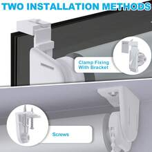 VA-Cerulean Blackout Blinds Klemmfix Without Drilling 100 X 210 Cm – Heat Protection Blinds, Side-Closing Blinds, Blinds For Windows And Doors, Privacy And Sun Protection (Black/Grey/White) - 灰色 - 查看 6