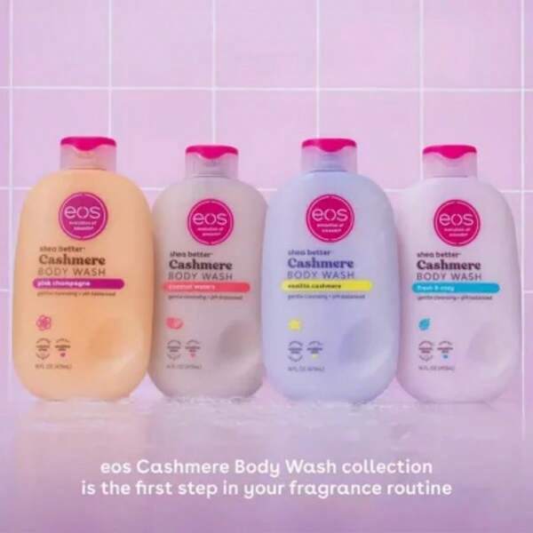 [Buy One Get One Free Exquisite Small Gift]✨ EOS Mini Travel Body Wash | Vanilla Cashmere Scent | Moisturizing & Gentle | 2.5 Fl Oz