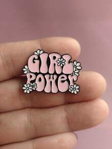 1件/2件装 - 新款字母胸针合金饰品，清新甜美，可用于包包、衣服、背包、毕业典礼、教师服装、新年和圣诞节礼物 - 彩色 - 查看 3