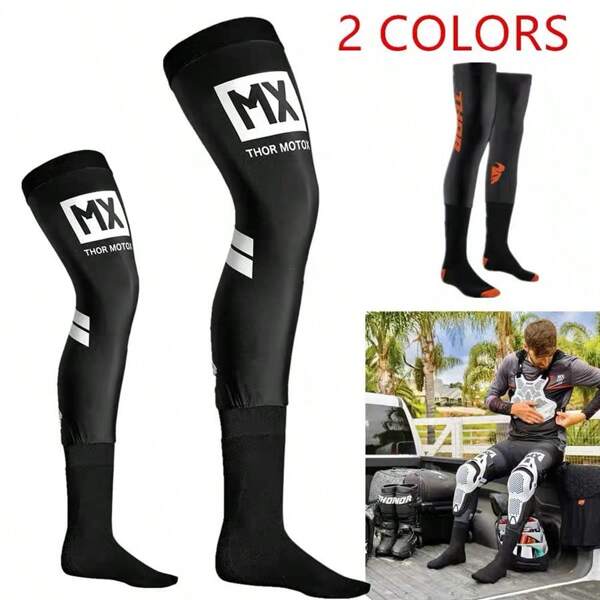 Thor Sector Rodillera de compresión para motocicleta, calcetines de enduro, calcetines superiores de motocross, protección de rodilla para MTB, ATV, MX, calcetines deportivos para moto