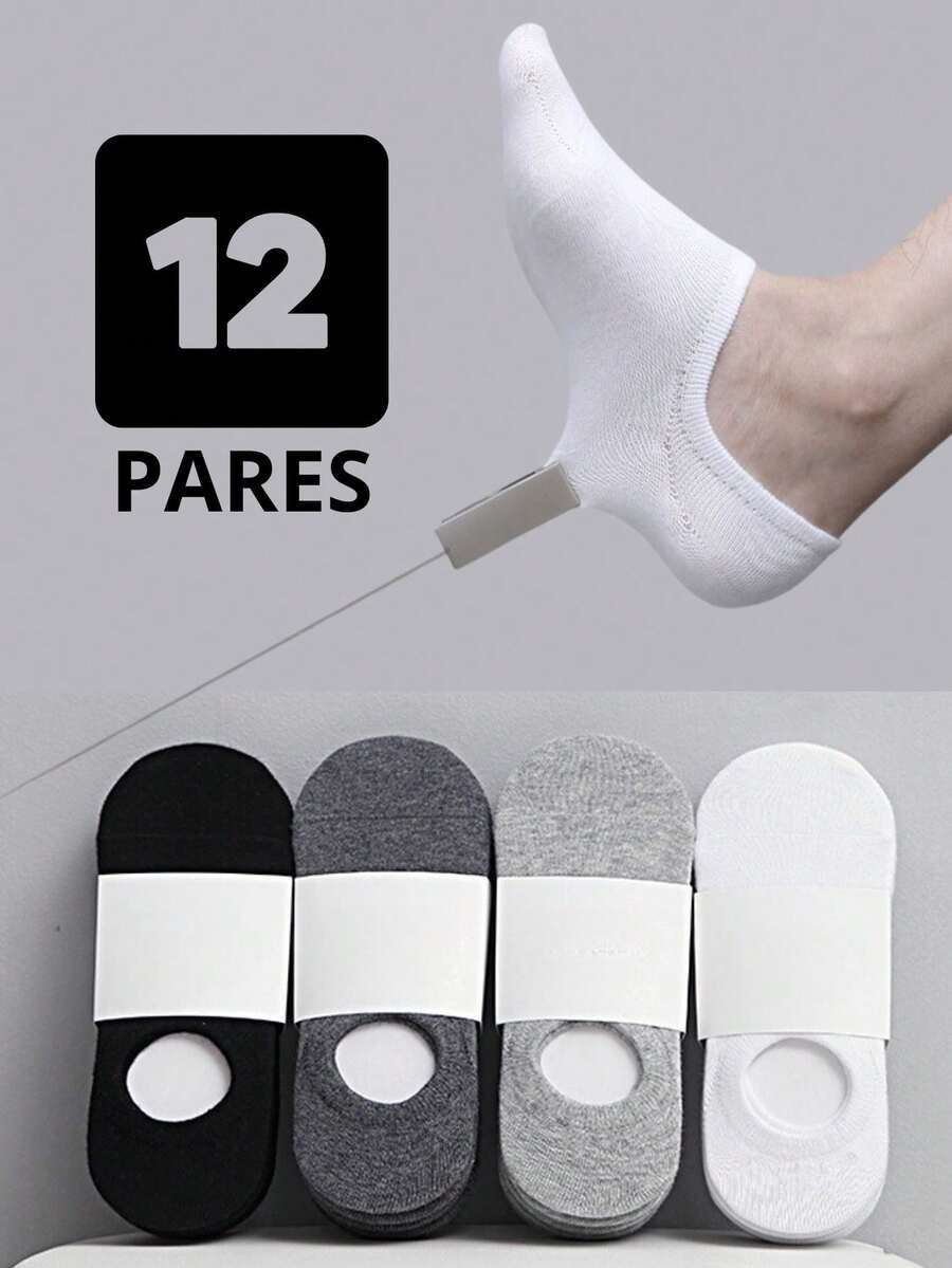 Kit 12 Pares de meia cano curto de algodão Floral Original dia dos Pais - Multicolorido - Visão 1