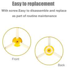扫地机配件以及吸尘器配件，边刷替换件适用于 iRobot Roomba 900、800、700 和 600 系列 960 980 985 860 870 877 880 890 891 895 805 761 770 780 790 614 650 665 671 675 690 694 型号 6 件装 - 6件 - 查看 5