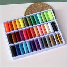 39pcs/Set Multicolor Household Sewing Machine Thread Spools, Sewing Thread, DIY Polyester Thread - Multicolor - View 12