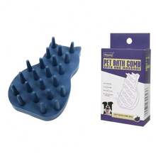 1pc Summer Pet Bathing Brush, Silicone And Rubber Care Tool For Dogs And Cats, Smooth Pet Hair During Bathing