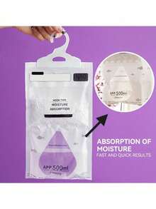 20 de saci de dezumidificator cu clorură de calciu de înaltă eficiență, neelectrici, desicant și dezodorizant pentru dulapuri, subsoluri și zone de depozitare