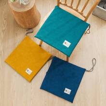 1pc Office Chair Cushion With Strap And Anti-Slip, Thickened Rebound High-Density Sponge Seat Pad For Long Sitting Without Sinking, Zipper For Easy Washing, Set Can Be Machine Washed, Nordic Simple Style, Patio Wicker Chair, Windsor Chair, Living Room Outdoor Yard Furniture Chair Mat Seat Cushion Chair Pillow Cushions Gaming Chair