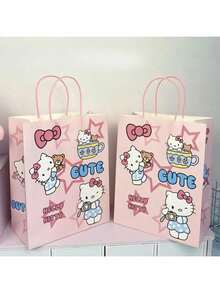 Sanrio 5/10pcs Cartoon Cute Hello Kitty Gift Bag Birthday Valentine's Day Gift Bag Fashion Cute Gift Bag Tote Bag Bridesmaid Gift Bag Party Gift Bag Wedding Party Supplies Mistery Box,Mistery Box (Due To The Production Process, There May Be Color Difference And Dirty Goods, Which Is A Normal Phenomenon, Please Rest Assured That The Purchase Will Not Affect The Use)