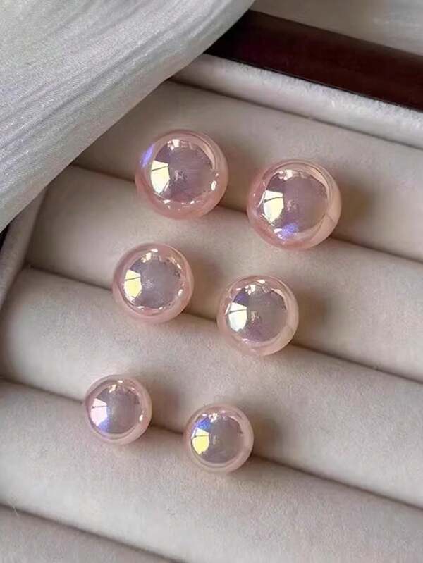 1 Coppia di orecchini di perle rosa da sirena, di alta qualità, eleganti e versatili, adatti per l'uso quotidiano