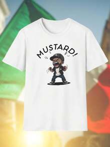 Maglietta Uomo Angry Cartoon Man Shouting With Cap and Beard T Shirt Divertente Regalo Moda Casual Qualità Unica Offerta Speciale Stile Esclusivo Idea Regalo Uomo Top
