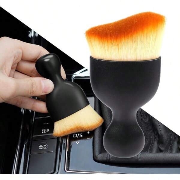 1 Pcs Car Interior Dust Brush, Car Detail Brush, Soft Bristle Detail Brush Dust Removal Tool