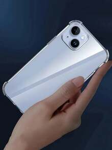 Gói 3 Ốp lưng điện thoại trong suốt lỗ lớn tối giản có đệm khí 4 góc, chống rơi, ốp lưng silicon mềm bảo vệ tương thích với iPhone 17/17Pro/17ProMax/11/12/13/14/15/16/16ProMax/13Pro/14Pro/15Pro, cầm nắm thoải mái - Túi khí trong suốt - Xem 2