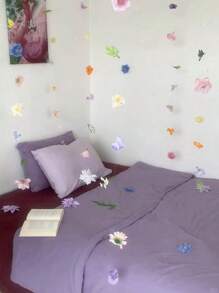 50pcs/Set Hanging Flower Garland Kit DIY Ceiling Flower Set DIY Flower Curtain Material Simulation Flower Pendant Ornaments Floating Flower Wall Hanging Backdrop Photography Design For Wedding Birthday Room Layout Gifts Graduation, Suspended Flower DIY Flower Curtain,DIY Wedding Arch,Artificial Flower Door Curtains