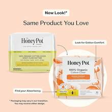 The Honey Pot Company - Sanitary Pads For Women - Non-Herbal Super W/Wings - Organic - Cotton Cover & Ultra-Absorbent Pulp Core - Feminine Care - FSA & HSA Eligible - 16 Ct - Non-Herbal Daytime Heavy Flow - 查看 2