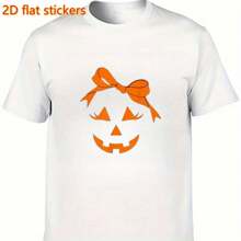 1 buc/2 buc/3 buc etichete durabile, lavabile, ușor de călcat cu design de cap de dovleac de Halloween, potrivite pentru DIY pe hanorace, tricouri, blugi, haine, rucsacuri, genți, perne, pălării, fabricate din material plastic