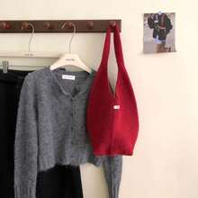 Women Top Handle Bags - SKU-01麻灰色/含羊毛 - 查看 5