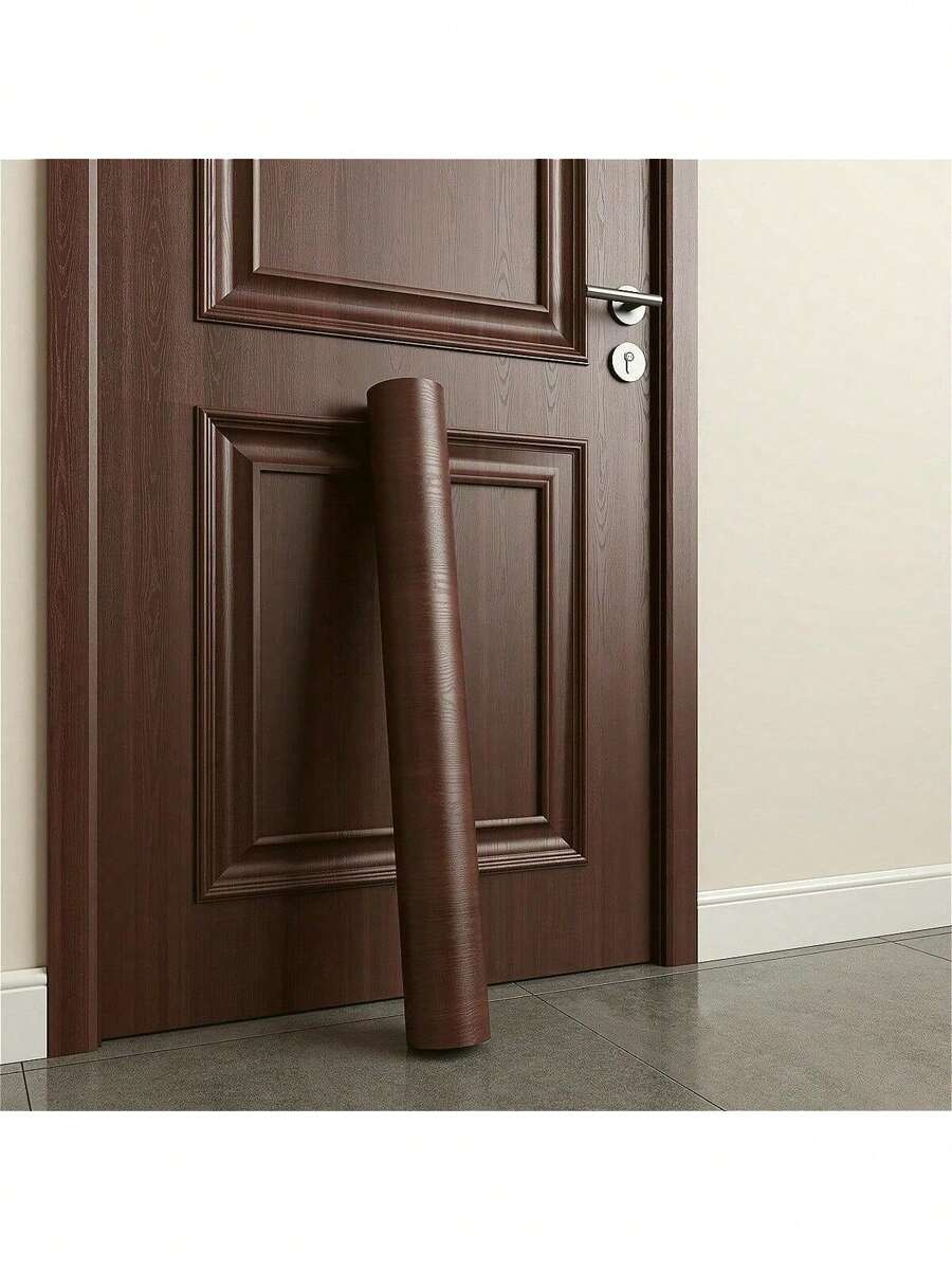 1 卷自粘木纹贴纸，适用于卧室、厨房、旧木门、家居装饰、家具翻新、变色、隐藏缺陷、乙烯基自粘墙纸、瓷砖贴纸墙纸墙贴墙面装饰房间装饰壁纸贴纸墙卧室装饰厨房装饰