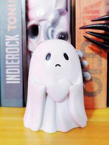 1pc Halloween Solid Ghost Figurine: Cute And Adorable Design, Variety Of Styles, Resin Desktop, Home Decor And Suitable As Photography Prop, Creative Gift For Halloween, Christmas