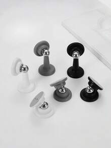 2pcs/Set Soft Magnetic Door Stop - Easy Installation, Adhesive Mounting | No Drilling, Suitable For Home & Office