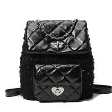 Women Fashion Backpacks - 黑色 - 查看 7